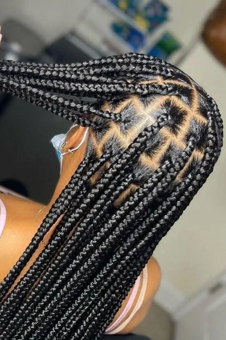 Box braid style